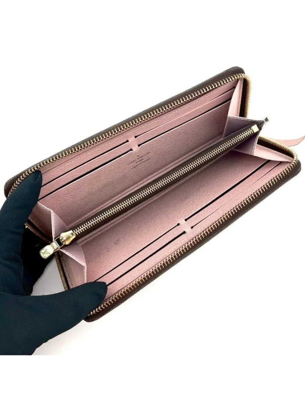 Louis Vuitton Monogram Portefeuille Clemence Rose Ballerine Wallet
